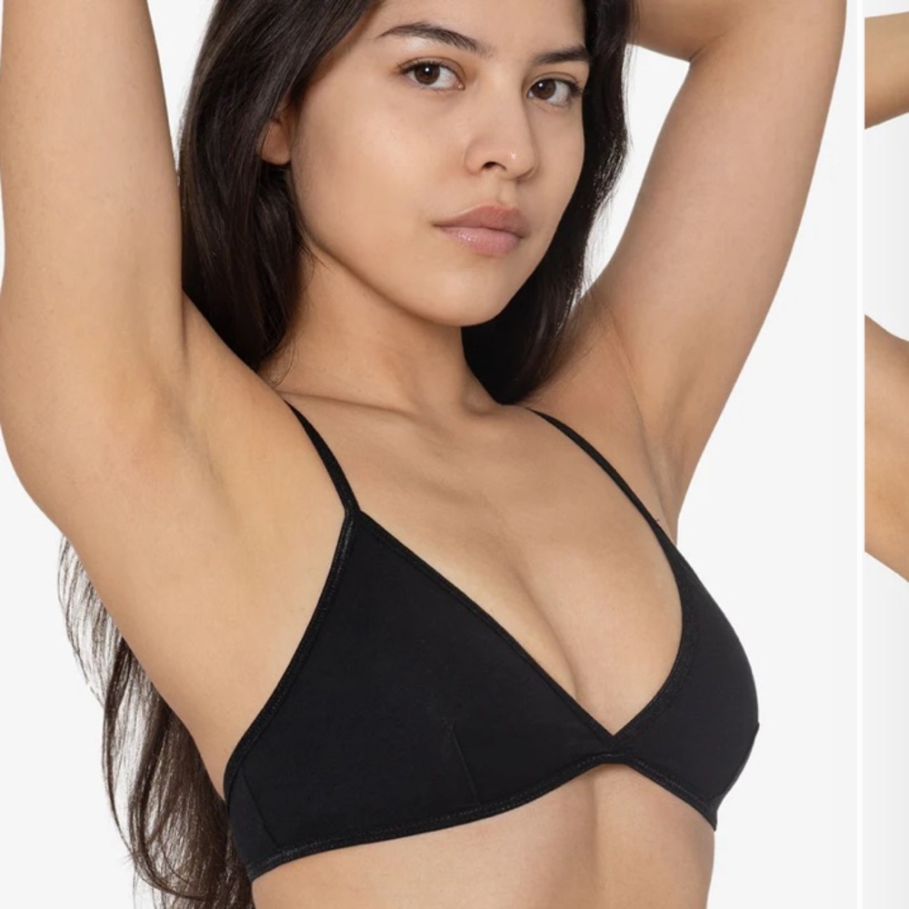 Brand New Los Angeles Apparel Crossback Bra in
Black / M
